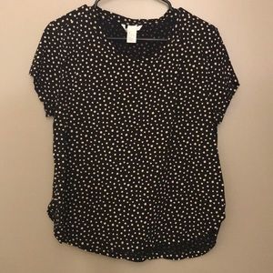 Cute black and gold top